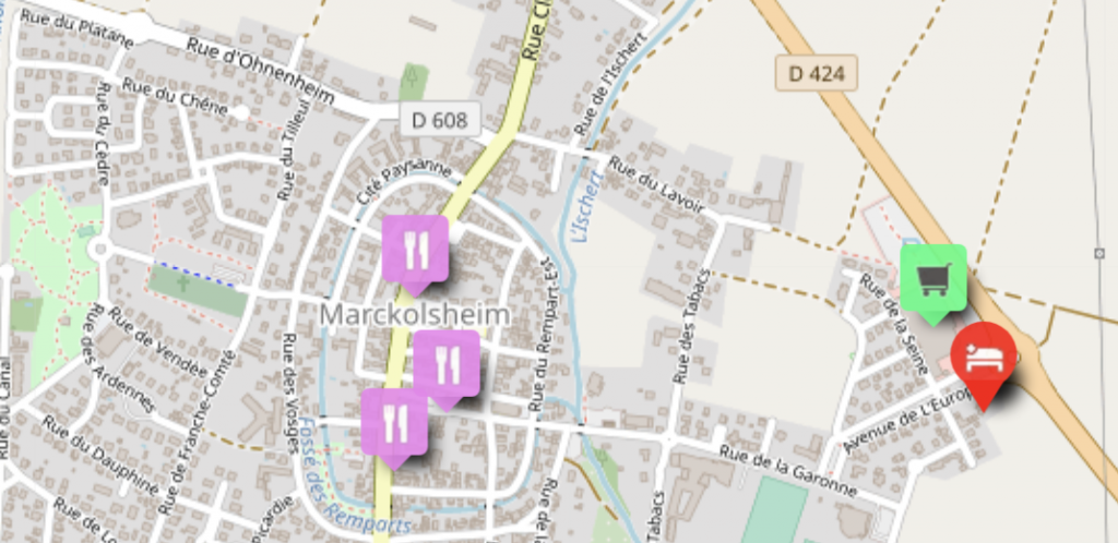 CAPTURE D’ÉCRAN 2019 05 19 À 11.10.44 | Les Loges du Ried La carte touristique proche des Loges Du Ried Horbourg-Wihr