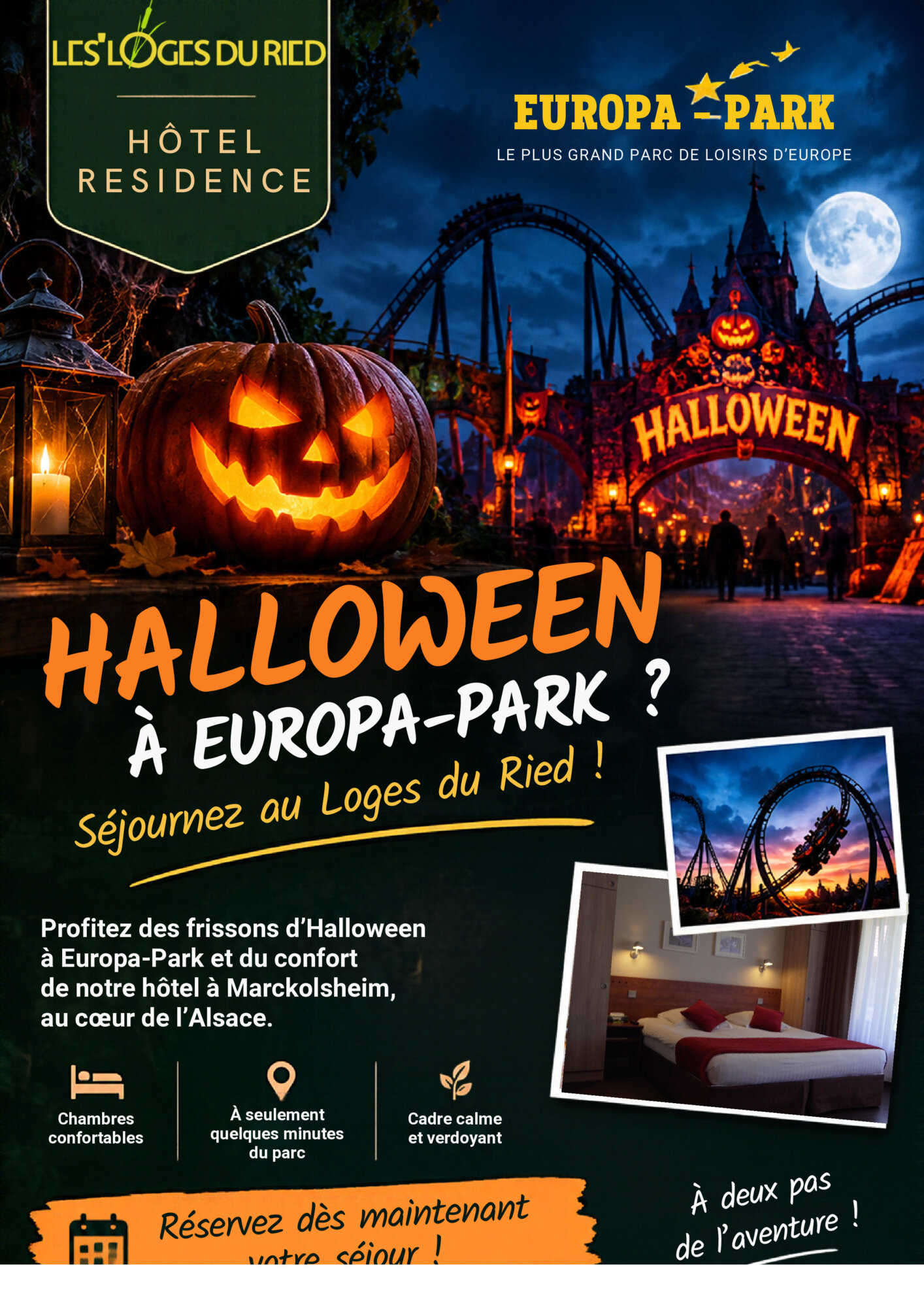 Halloween &agrave; Europa-Park 2026 : o&ugrave; dormir en Alsace ? S&eacute;lestat